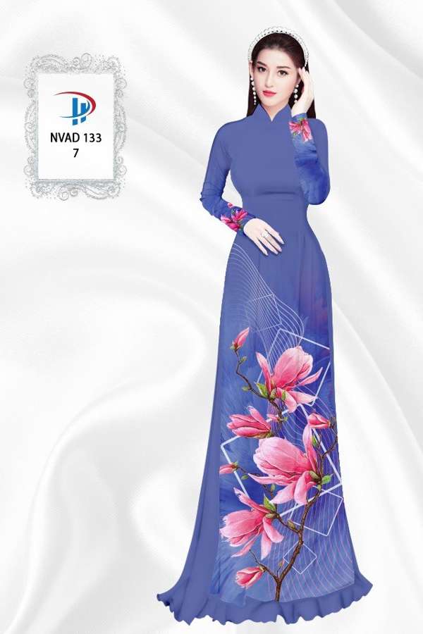Vải Áo Dài Hoa In 3D AD NVAD133 58